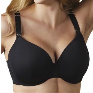 Bravado Belle Black Underwire Nursing Bra Sz 38DD\E